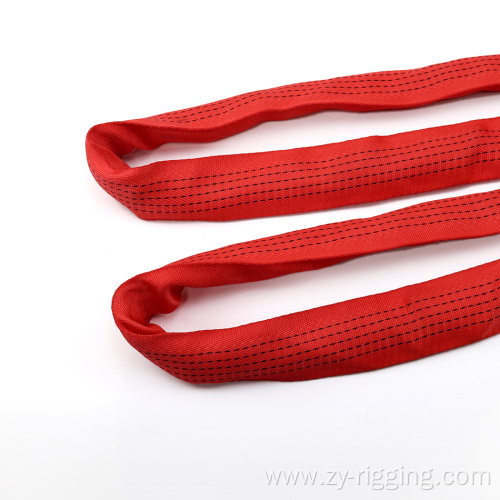 wholesale red polyester endless webbing sling